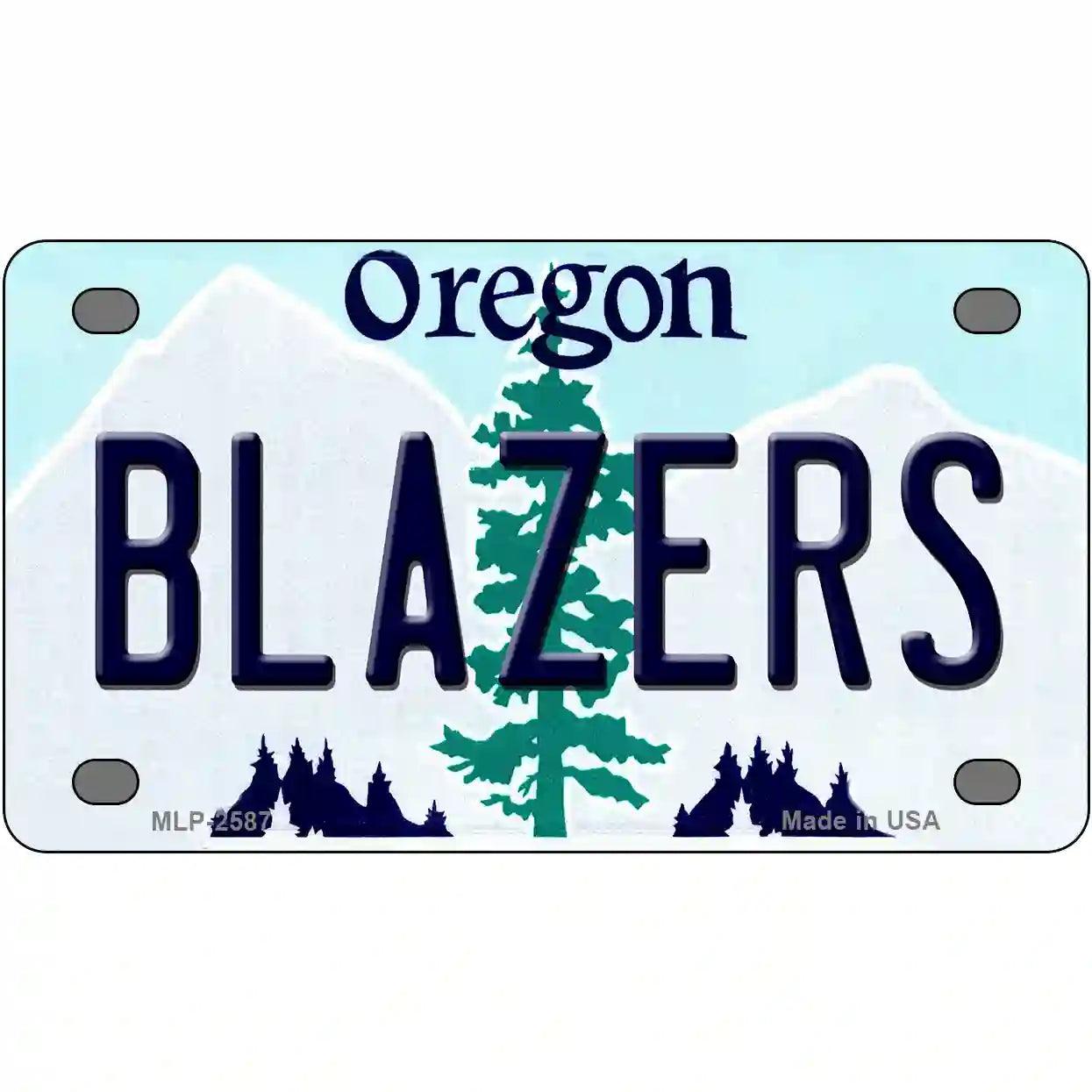 Blazers Oregon Novelty State Metal License Plate | Smart Blonde
