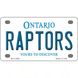 Raptors Ontario State Metal Novelty License Plate 4" x 2.2" (MLP)
