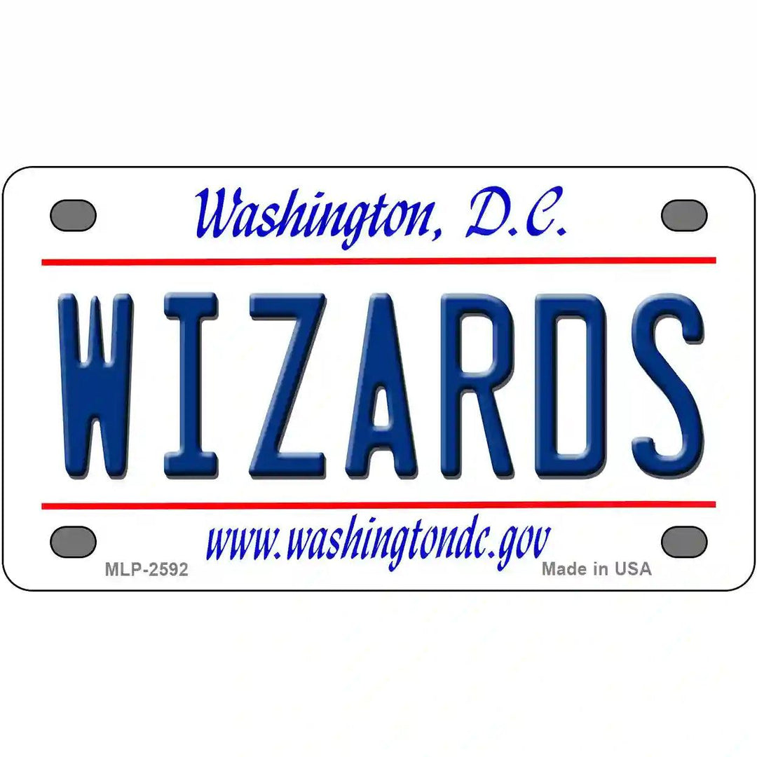 Wizards Washington DC State Metal Novelty License Plate 4" x 2.2" (MLP)