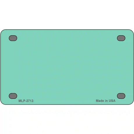 Mint Solid Metal Novelty License Plate 4" x 2.2" (MLP)