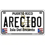 Arecibo Puerto Rico Metal Novelty License Plate 4" x 2.2" (MLP)