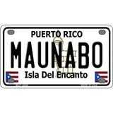 Maunabo Puerto Rico Metal Novelty License Plate 4" x 2.2" (MLP)