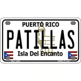 Patillas Puerto Rico Metal Novelty License Plate 4" x 2.2" (MLP)