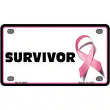 Survivor Metal Vanity License Plate Sign 4" x 2.2" (MLP)