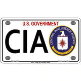 CIA Metal Novelty License Plate 4" x 2.2" (MLP)