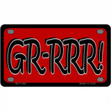 GR-RRR Metal Novelty License Plate 4" x 2.2" (MLP)