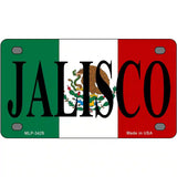 Jalisco on Mexico Flag Metal Novelty License Plate 4" x 2.2" (MLP)