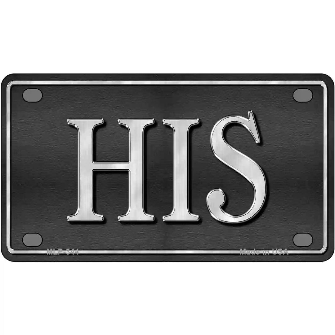 HIS Metal Novelty License Plate 4" x 2.2" (MLP)