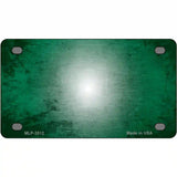 Green White Fade Scratched License Plate Metal Novelty 4" x 2.2" (MLP)