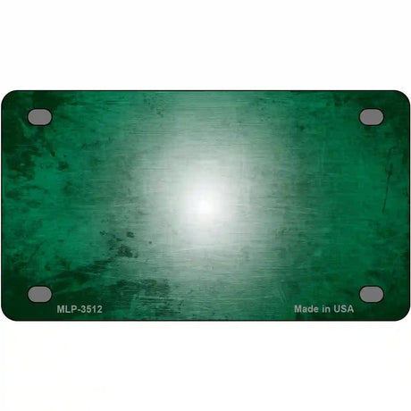 Green White Fade Scratched License Plate Metal Novelty 4" x 2.2" (MLP)