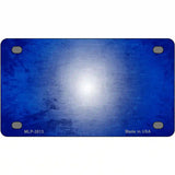 Blue White Fade Scratched License Plate Metal Novelty 4" x 2.2" (MLP)