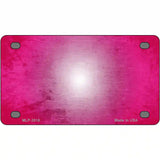 Pink White Fade Scratched License Plate Metal Novelty 4" x 2.2" (MLP)