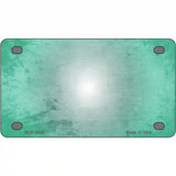 Mint White Fade Scratched License Plate Metal Novelty 4" x 2.2" (MLP)