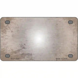 Tan White Fade Scratched License Plate Metal Novelty 4" x 2.2" (MLP)