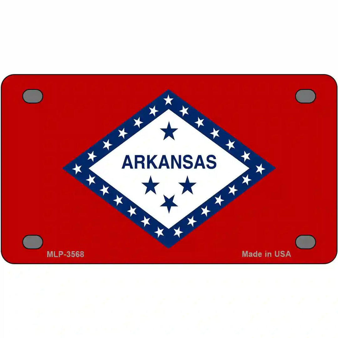 Arkansas State Flag Metal Novelty License Plate 4" x 2.2" (MLP)