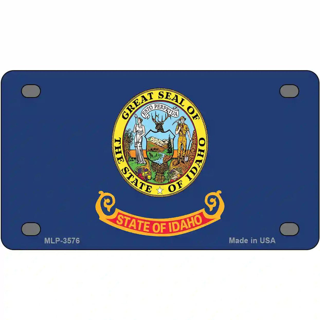 Idaho State Flag Metal Novelty License Plate 4" x 2.2" (MLP)