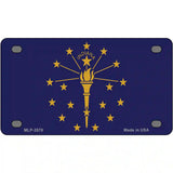 Indiana State Flag Metal Novelty License Plate 4" x 2.2" (MLP)