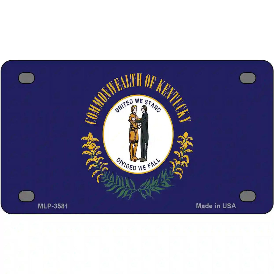 Kentucky State Flag Metal Novelty License Plate 4" x 2.2" (MLP)