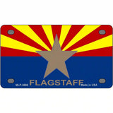 Flagstaff Arizona State Flag Metal Novelty License Plate 4" x 2.2" (MLP)