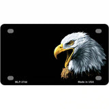 Bald Eagle Offset Metal Novelty License Plate 4" x 2.2" (MLP)