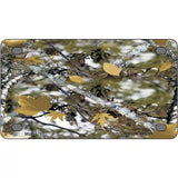 Real Leaf Camouflage Metal Novelty License Plate 4" x 2.2" (MLP)