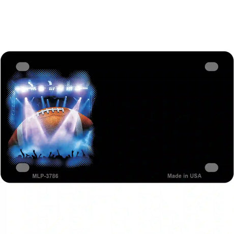 Football Game Offset Metal Novelty License Plate 4" x 2.2" (MLP)