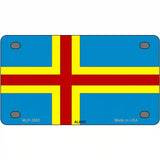 Aland Flag Metal Novelty License Plate 4" x 2.2" (MLP)