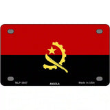 Angola Flag Metal Novelty License Plate 4" x 2.2" (MLP)