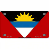 Antigua & Barbuda Flag Metal Novelty License Plate 4" x 2.2" (MLP)