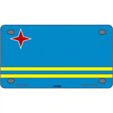 Aruba Flag Metal Novelty License Plate 4" x 2.2" (MLP)
