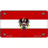 Austria Flag Metal Novelty License Plate 4" x 2.2" (MLP)