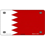 Bahrain Flag Metal Novelty License Plate 4" x 2.2" (MLP)