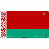 Belarus Flag Metal Novelty License Plate 4" x 2.2" (MLP)