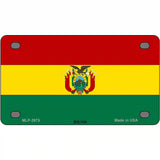 Bolivia Flag Metal Novelty License Plate 4" x 2.2" (MLP)