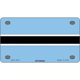 Botswana Flag Metal Novelty License Plate 4" x 2.2" (MLP)
