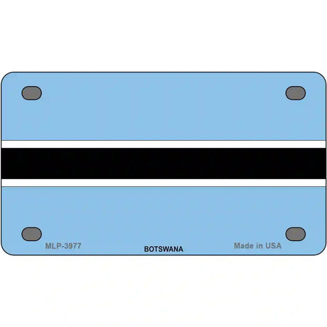 Botswana Flag Metal Novelty License Plate 4" x 2.2" (MLP)