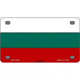 Bulgaria Flag Metal Novelty License Plate 4" x 2.2" (MLP)