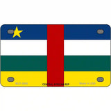 Central African Rep Flag Metal Novelty License Plate 4" x 2.2" (MLP)