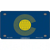 Commonwealth Flag Metal Novelty License Plate 4" x 2.2" (MLP)