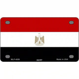 Egypt Flag Metal Novelty License Plate 4" x 2.2" (MLP)