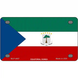 Equatorial Guinea Flag Metal Novelty License Plate 4" x 2.2" (MLP)