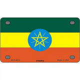Ethiopia Flag Metal Novelty License Plate 4" x 2.2" (MLP)