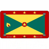 Grenada Flag Metal Novelty License Plate 4" x 2.2" (MLP)