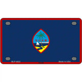 Guam Flag Novelty Metal License Plate Tag 4" x 2.2" (MLP)