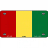 Guinea Flag Metal Novelty License Plate 4" x 2.2" (MLP)