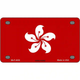 Hong Kong Flag Metal Novelty License Plate 4" x 2.2" (MLP)