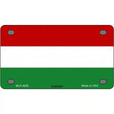 Hungary Flag Metal Novelty License Plate 4" x 2.2" (MLP)
