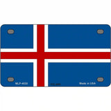 Iceland Flag Metal Novelty License Plate 4" x 2.2" (MLP)