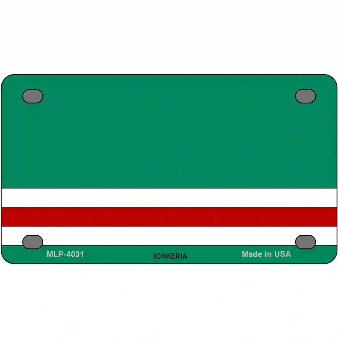 Ichkeria Flags Metal Novelty License Plate 4" x 2.2" (MLP)