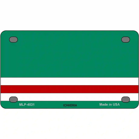 Ichkeria Flags Metal Novelty License Plate 4" x 2.2" (MLP)